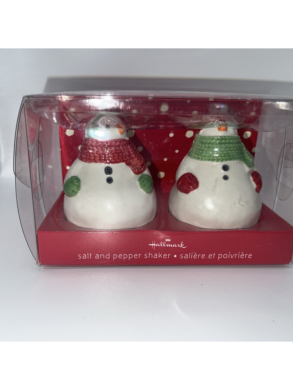 Hallmark Christmas Snowman Salt And Pepper Shakers